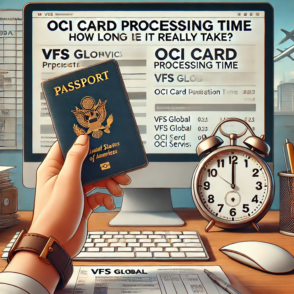 OCI card processing time.